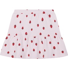 Antebies Organik Pembe Polarlı Kız Çocuk Etek