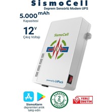 Litpack SismoCell Deprem Alarmlı Akıllı Modem UPS (Sesli & Işıklı Uyarı)