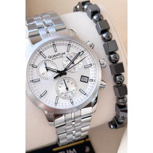 Quantum 10 Atm Suya Dayanıklı+ Bileklik Hediyeli Komple Çelik Erkek Kol Saati VS.BLKT.0803