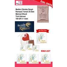 Mynil Madlen Çikolata Sargılı Ramazan Temalı 25 Adet - Mehmet Efendi Türk Kahvesi 100 gr x 1 Adet