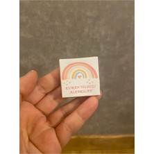 Mynil Yenidoğan Çikolatası Hoşgeldin Bebek Çikolatası Gökkuşağı Temalı Doğum Çikolatası 50 Adet