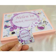 Mynil Kutulu Bebek Çikolatası Kız Isimli Madlen Çikolata Kişiye Özel Tasarım 72 Adet