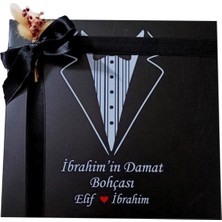 Mynil Damat Bohçası Çikolatası Madlen Çikolata Kutusu 48'li Isme Özel (Pelit Valonia)