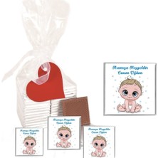 Mynil Madlen Çikolata Aramıza Hoşgeldin Canım Oğlum Marka 35 Adet Jelatin Poşetli Kalpli Etiketli