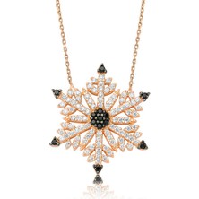 Gümüş Kar Tanesi Bayan Kolye