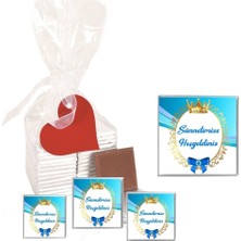 Mynil Madlen Çikolata Sünnetimize Hoşgeldiniz Marka 70 Adet Jelatin Poşetli Kalpli Etiketli