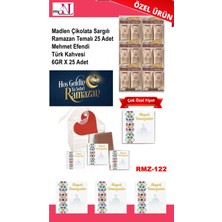 Mynil Madlen Çikolata Sargılı Ramazan Temalı 25 Adet - Mehmet Efendi Türk Kahvesi 6gr x 25 Adet