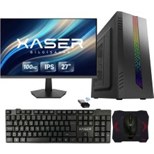 Xaser XSR1319 Ryzen 7 5700X 8gb Ram 512GB SSD 2gb GT610 Ekran Kartı 27" Monitör Masaüstü Ofis Tavsiye Sistem