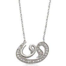 Gümüş Vav Bayan Kolye