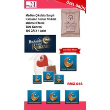 Mynil Madlen Çikolata Sargılı Ramazan Temalı 10 Adet - Mehmet Efendi Türk Kahvesi 100 gr x 1 Adet