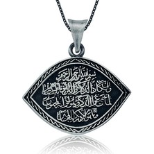 Gümüş Nazar Duası Bayan Kolye
