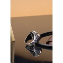 925 Ayar Orijinal Gümüş Hasbinallah Yazılı Şık Erkek Yüzük