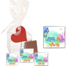 Mynil Madlen Çikolata Sargılı Ramazan Bayramı Marka 35 Adet Jelatin Poşetli Kalpli Etiketli