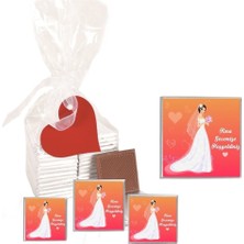 Mynil Madlen Çikolata Kına Gecemize Hoşgeldiniz Marka 25 Adet Jelatin Poşetli Kalpli Etiketli