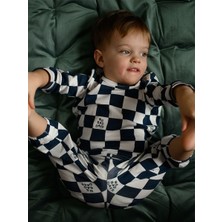 Antebies Organik Beyaz Uzun Kollu Erkek Bebek Eşofman Takımı