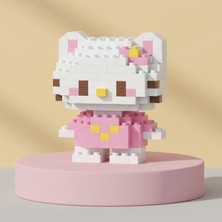 Teknik Durak Ikonik Pembe Karakter Nano Brick Seti - Masaüstü Dekoratif Oyuncak