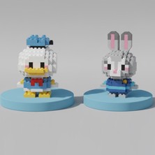 Teknik Durak Sevimli Ikili Karakter Nano Blok Seti - 3D Mikro Yapım Figürleri (2 Farklı Model)