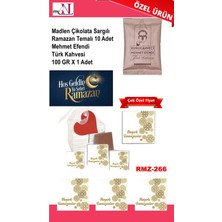 Mynil Madlen Çikolata Sargılı Ramazan Temalı 10 Adet - Mehmet Efendi Türk Kahvesi 100 gr x 1 Adet