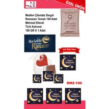 Mynil Madlen Çikolata Sargılı Ramazan Temalı 100 Adet - Mehmet Efendi Türk Kahvesi 100 gr x 1 Adet