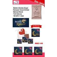 Mynil Madlen Çikolata Sargılı Ramazan Temalı 50 Adet - Mehmet Efendi Türk Kahvesi 100 gr x 1 Adet