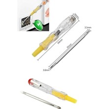 Argesco Mühendislik Çift Uçlu Kontrol Kalemi Elektrik Test Kalemi Şeffaf