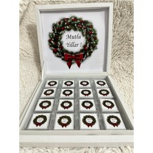 Mynil Yılbaşı 32 Adet Kişiye Özel Yılbaşı Çikolata Kutusu - Yılbaşı Çikolatası - Yılbaşı Hediyesi - 32LI