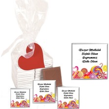 Mynil Madlen Çikolata Sargılı Ramazan Bayramı Marka 35 Adet Jelatin Poşetli Kalpli Etiketli