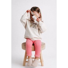 Içi Havlu Çocuk Tayt Gül Vıolet