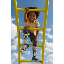 Çocuk Köpekli Kulak Aksesuarlı Dizüstü Çorap