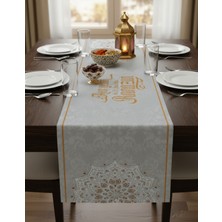 Ramazan Ayı Motifli Dijital Baskılı Runner Masa Örtüsü 40X140 cm