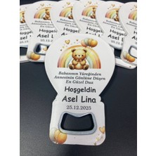 Hedef Plus 20 Adet Magnet Açacak Yeni Doğan Ayıcık Bebek, Doğum Günü, Bebek Magnet Hediyelik