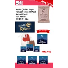 Mynil Madlen Çikolata Sargılı Ramazan Temalı 50 Adet - Mehmet Efendi Türk Kahvesi 100 gr x 1 Adet