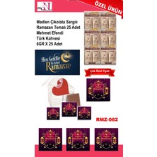 Mynil Madlen Çikolata Sargılı Ramazan Temalı 25 Adet - Mehmet Efendi Türk Kahvesi 6gr x 25 Adet