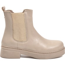 Ayakmod Bej Cilt Içi Polarlı Kadın Bot 209134 Z