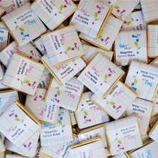 Mynil Yenidoğan Bebek Çikolatası 50 Adet Kişiye Özel Hastane Odası Çikolata