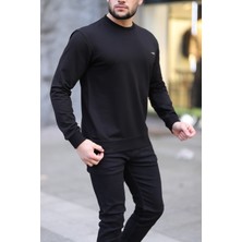 Fors Life Bisiklet Yaka Basic Erkek Sweatshirt