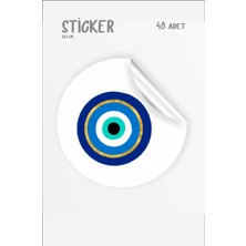 43 Cici Süsler Organizasyon Nazar Boncuğu Etiket 48 Adet 3 cm