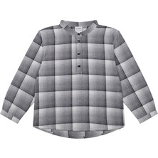 Antebies Gri Ekose Erkek Çocuk Gömlek