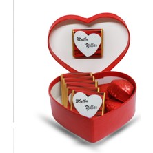Mynil Kırmızı Kalpli Kutu ve Mutlu Yıllar Çikolataları