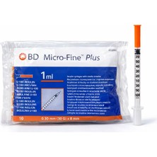 Bd Micro-Fine Plus Insülin Enjektörü 1 ml U-100 – 30G (0,30 Mm) 8 Mm, Steril, 10 Adet