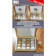 Mynil Söz Nişan Düğün Kına Anneye Aşkına 16 Lı Pleksi Baskılı Madlen Çikolata Hediyeli