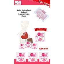 Mynil Madlen Çikolata Sargılı Kız Bebek Hoş Geldin Bebek 25 Adet