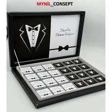 Mynil Damat Bohçası Karton Kutulu 48 Adet Damat Bohça Çikolatası Özel Tasarım