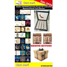 Mynil Bayram Çikolatası 32 Li (Kutulu) Mehmet Efendi Türk Kahvesi Hediyeli Sarı Seri