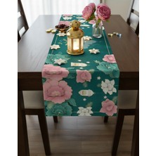 Ramazan Ayı Motifli Dijital Baskılı Runner Masa Örtüsü 40X140 cm
