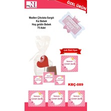 Mynil Madlen Çikolata Sargılı Kız Bebek Hoş Geldin Bebek 75 Adet