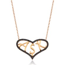 Gümüş Kalpli Aşk Bayan Kolye