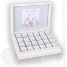 Mynil Tavşan Konseptli - Isimli Erkek Bebek Çikolatası