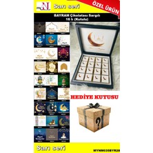Mynil Bayram Çikolatası 16 Lı (Kutulu) Mehmet Efendi Türk Kahvesi Hediyeli Sarı Seri