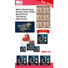 Mynil Madlen Çikolata Sargılı Ramazan Temalı 10 Adet - Mehmet Efendi Türk Kahvesi 6gr x 10 Adet